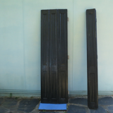 4 Pairs of wooden shutters painted black