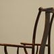 Chinese chair with yoke back in lacquered pear wood, 18th century