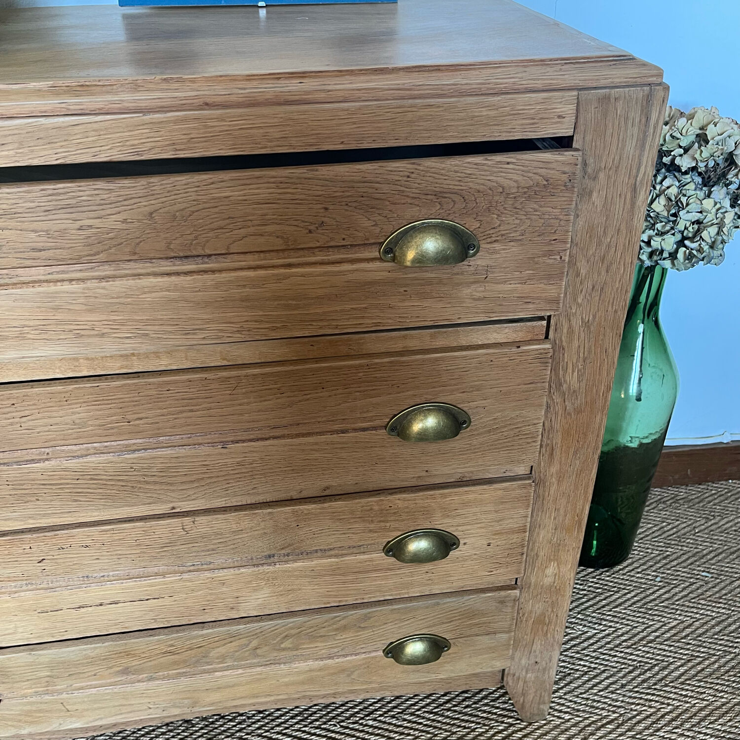Vintage craft furniture style chest of drawers