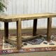 Console - raw oak carpenter's table from the 1930s