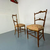 Chaises Antiques en Palissandre, France, 1890s, Set de 2