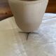 Miniature Egg chair Fritz Hansen design Arne Jacobsen Beige fabric Hau