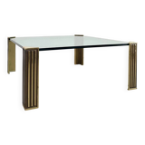 Vintage 1970s Peter Ghyzcy Brass Coffee Table