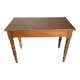 Solid wood desk table turned legs 100x52cm