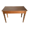 Solid wood desk table turned legs 100x52cm