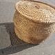 Vintage rattan grain basket
