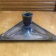 Handheld Candle Holder Art Nouveau Silver Metal Vintage Triangle