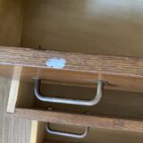 Vintage Scandinavian commode with tapered legs.