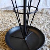Porte-parapluie en métal noir