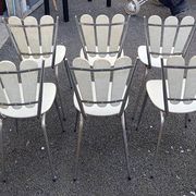 Ensemble de six chaises de salle à manger "Style Paon"