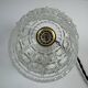 LOT OF 3 OLD VINTAGE BUBBLE GLASS HANGER LIGHTS