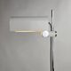 Floor lamp white metal design Braun Feldweg for Doria Leuchten 60s