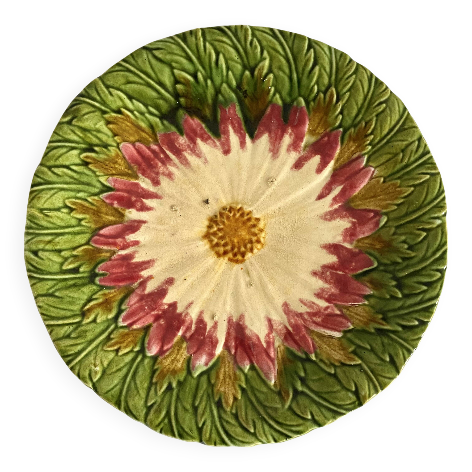 Orchid earthenware plate