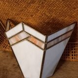 Stained glass wall lamp
