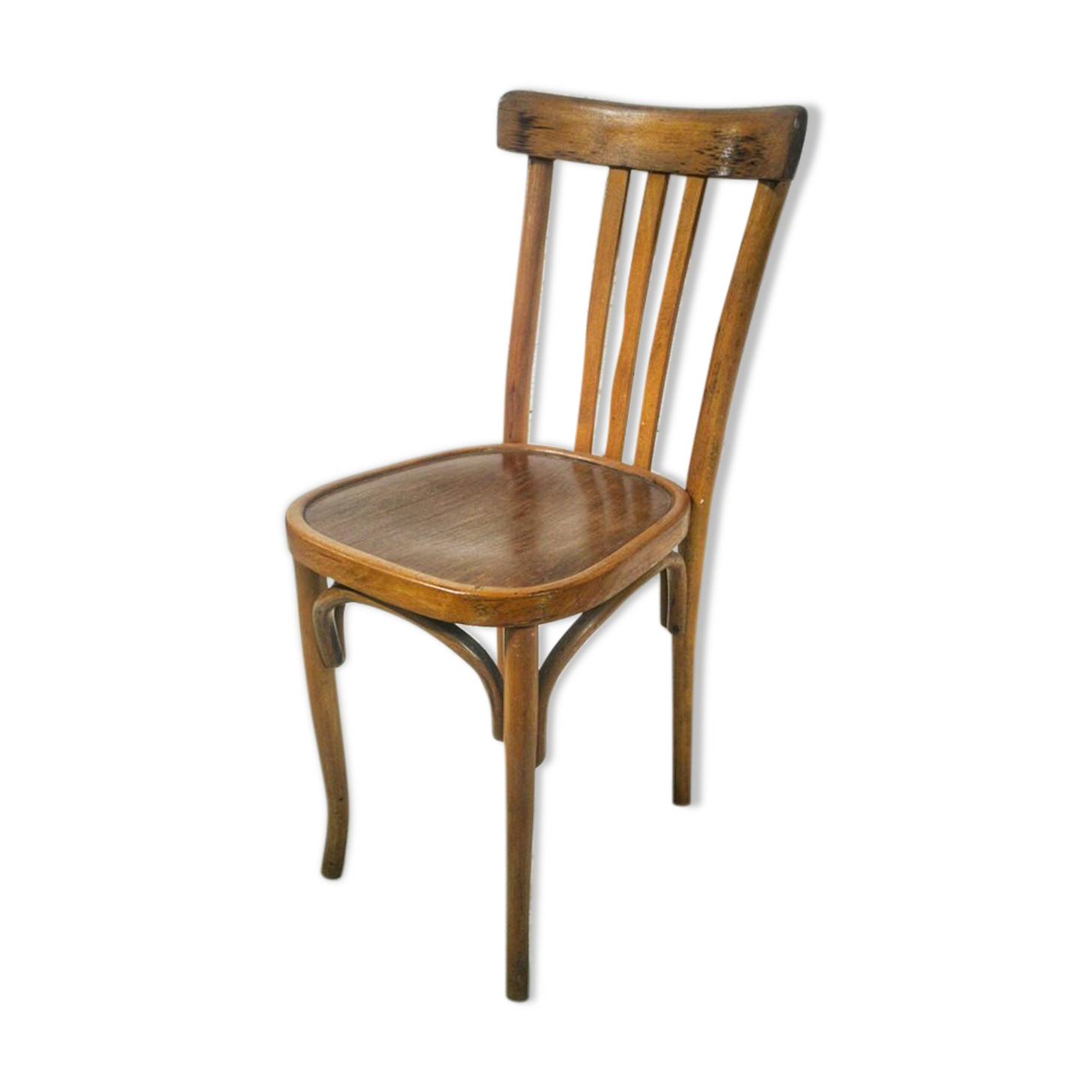 Former curved wooden bistro chair