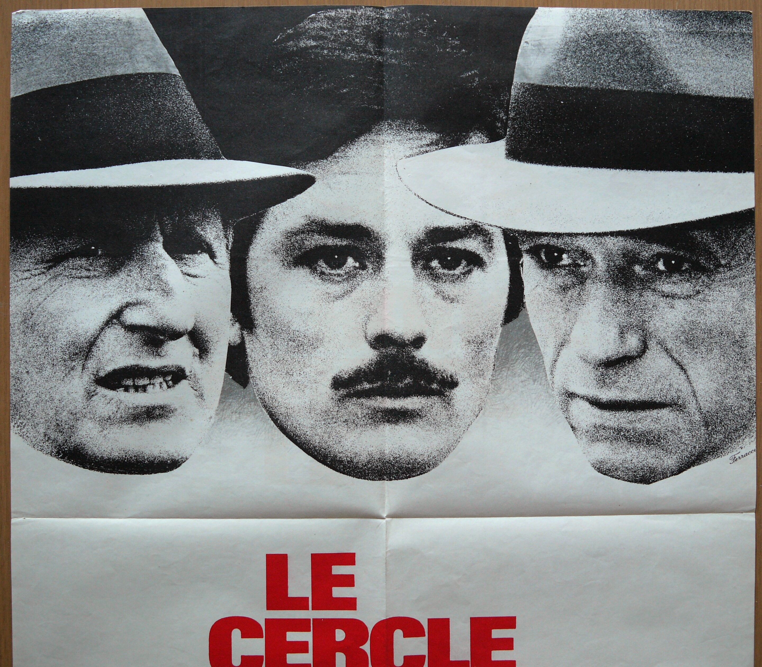 Original movie poster - "the red cercle" - melville, delon