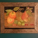 Nature morte, huile sur toile signée