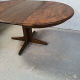 Table ronde extensible baumann en chêne par casala