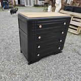 Art deco oak chest of drawers from the 50s revamp