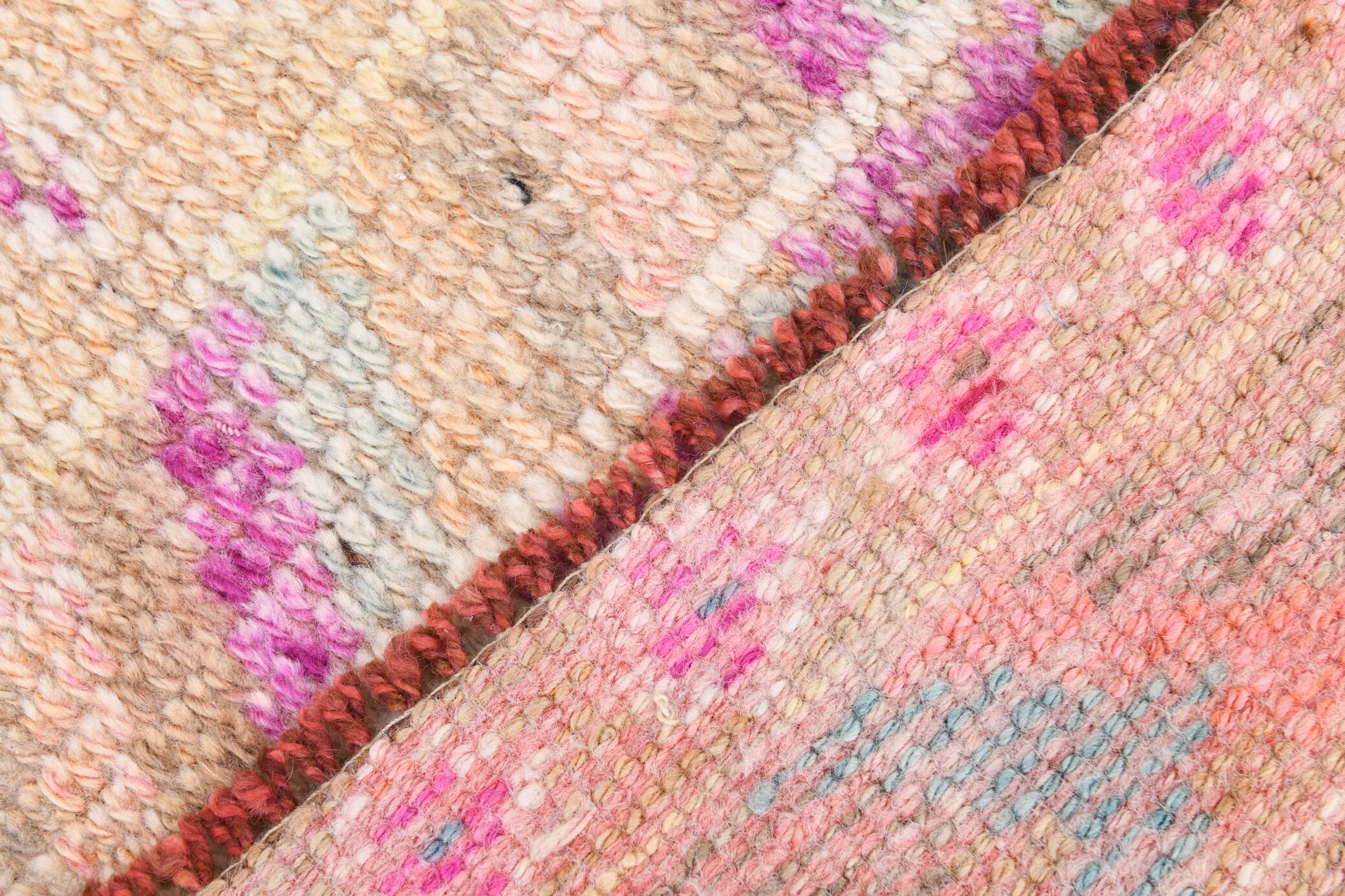 Vintage Super Soft Pink Runner Rug, 85x394Cm