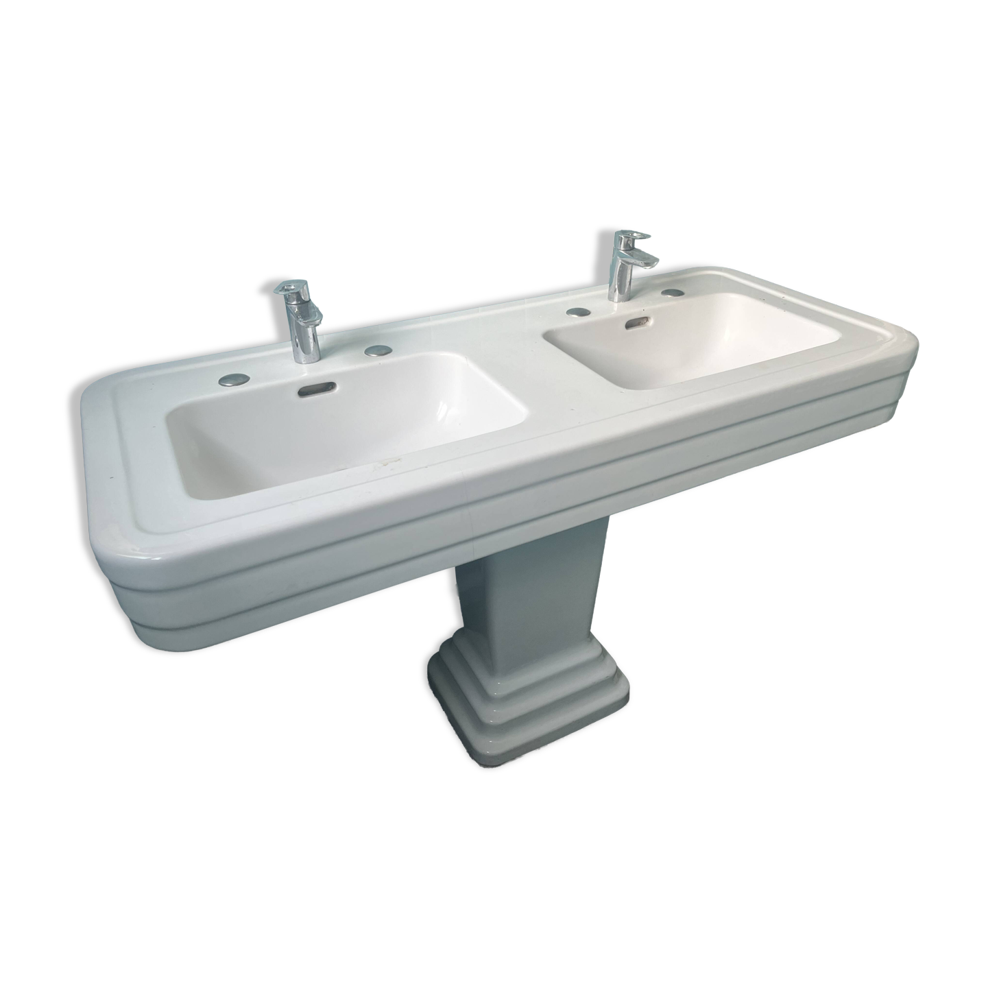 Lavabo double vasque Art déco