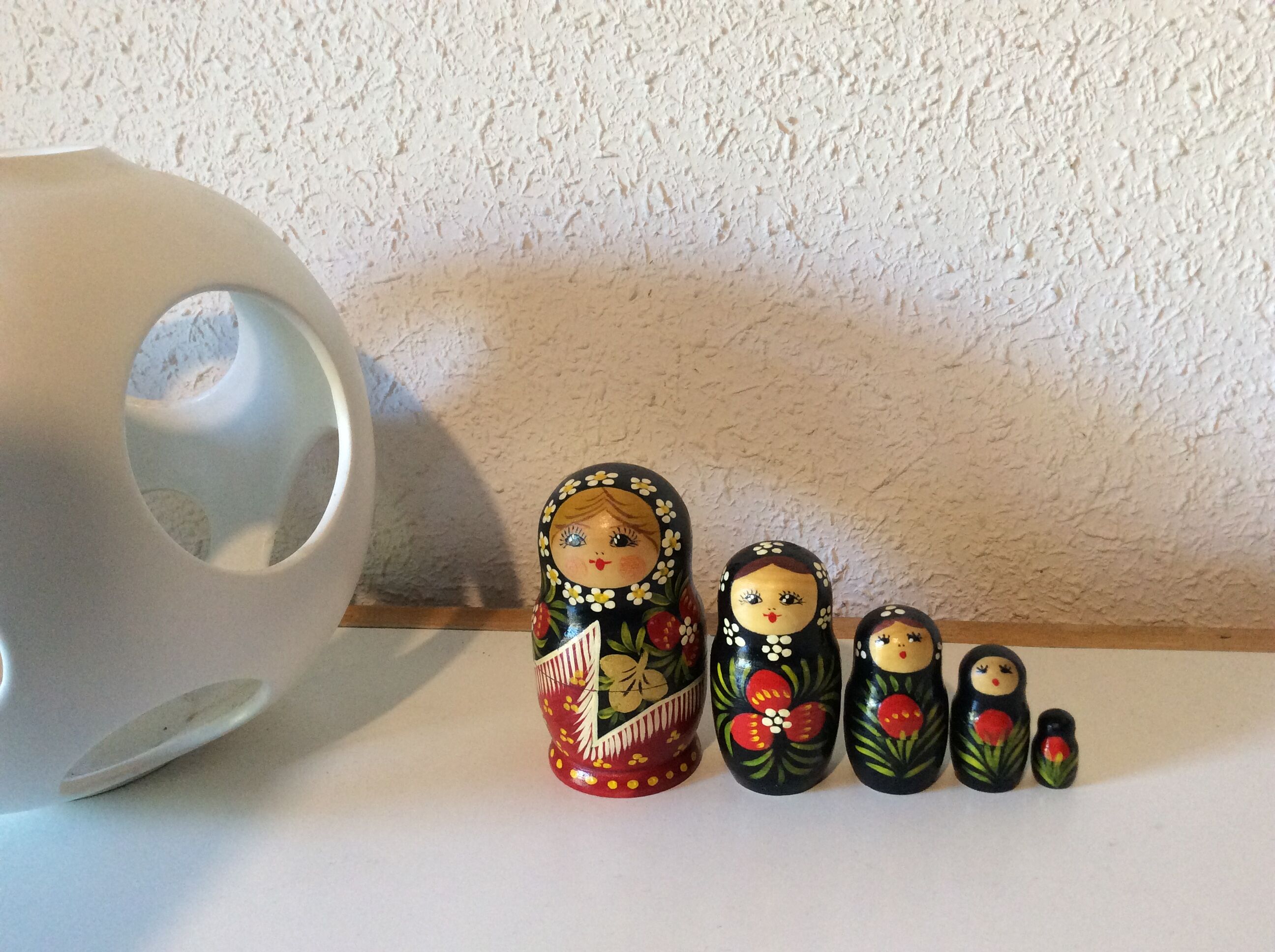 Old vintage vintage Russian Matriochkas dolls