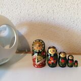 Old vintage vintage Russian Matriochkas dolls