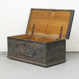 Painted Folk Art Bridal Chest