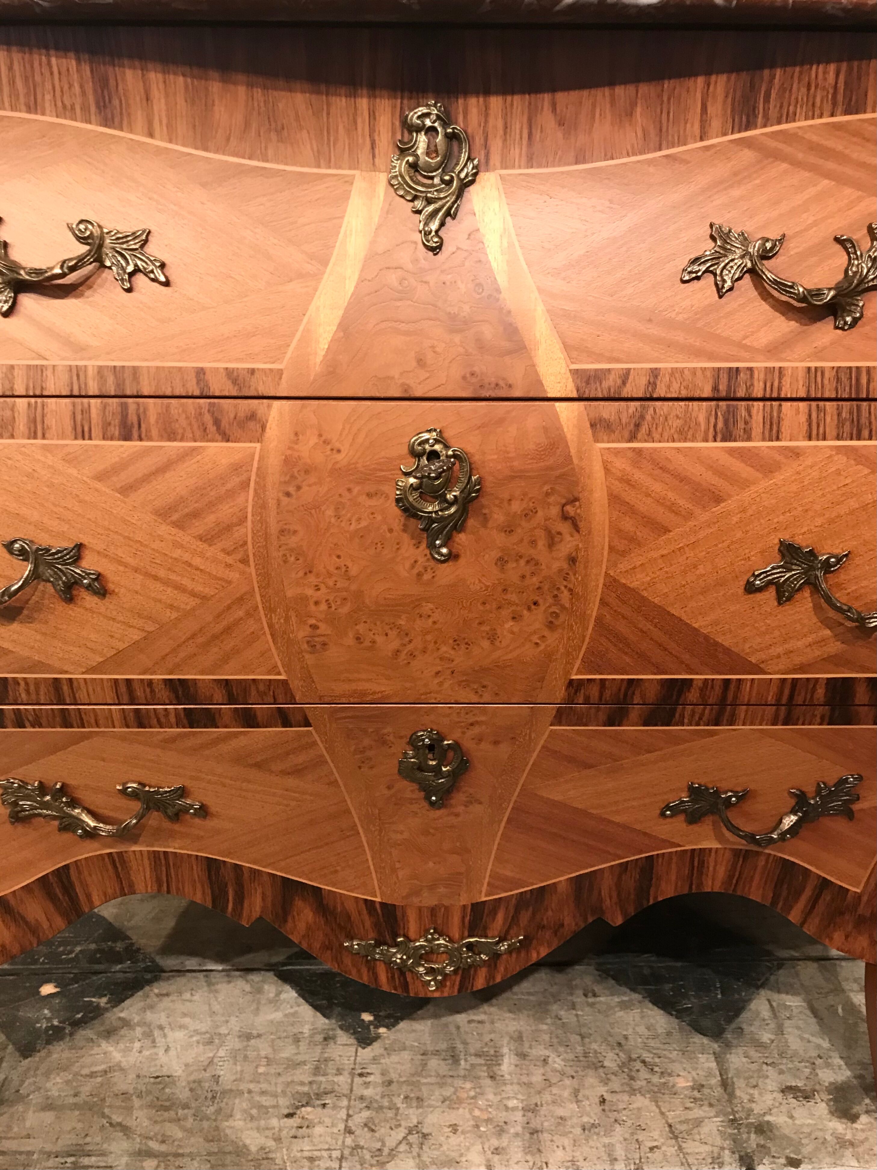 3-drawer neo-baroque dresser circa 1960