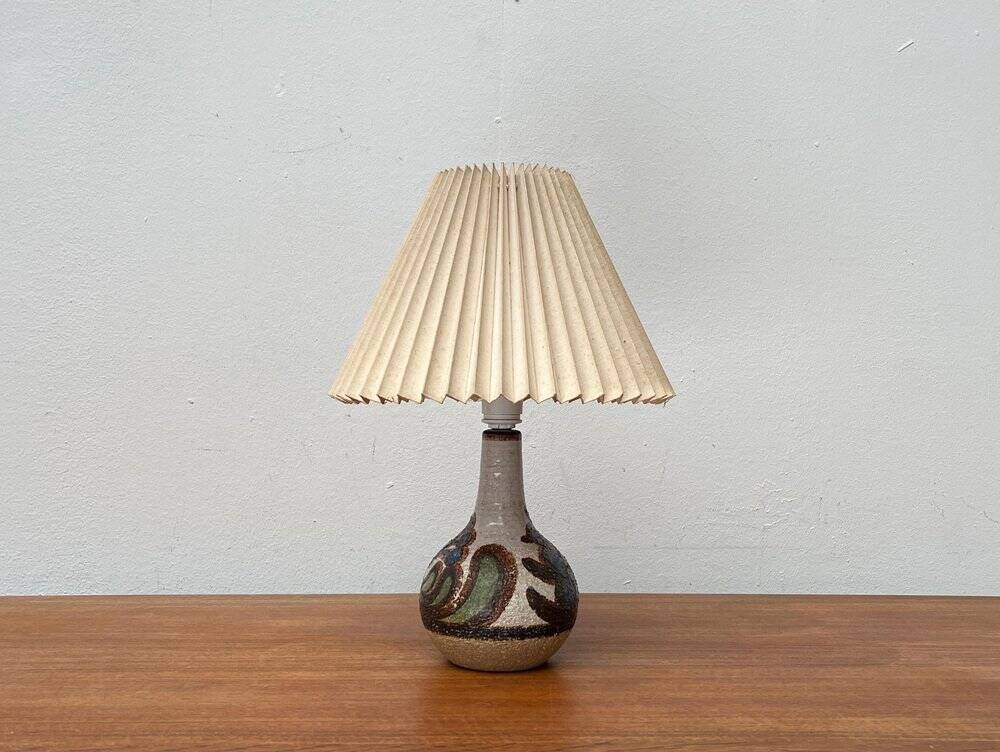 Mid-Century Danish Studio Pottery Model 3068 Table Lamp from Søholm, 1960s
