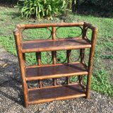 Rattan shelf