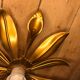 Applique fleur métal dorée vintage