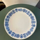 Assiettes à dessert en faïence de Luneville Blue Flowers