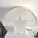 Mushroom wall lamp in perforated metal design 60s