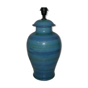 Pied de lampe en céramique - blue