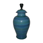 Ceramic lamp foot by Aldo Londi for Bistossi in the Rimini blue series