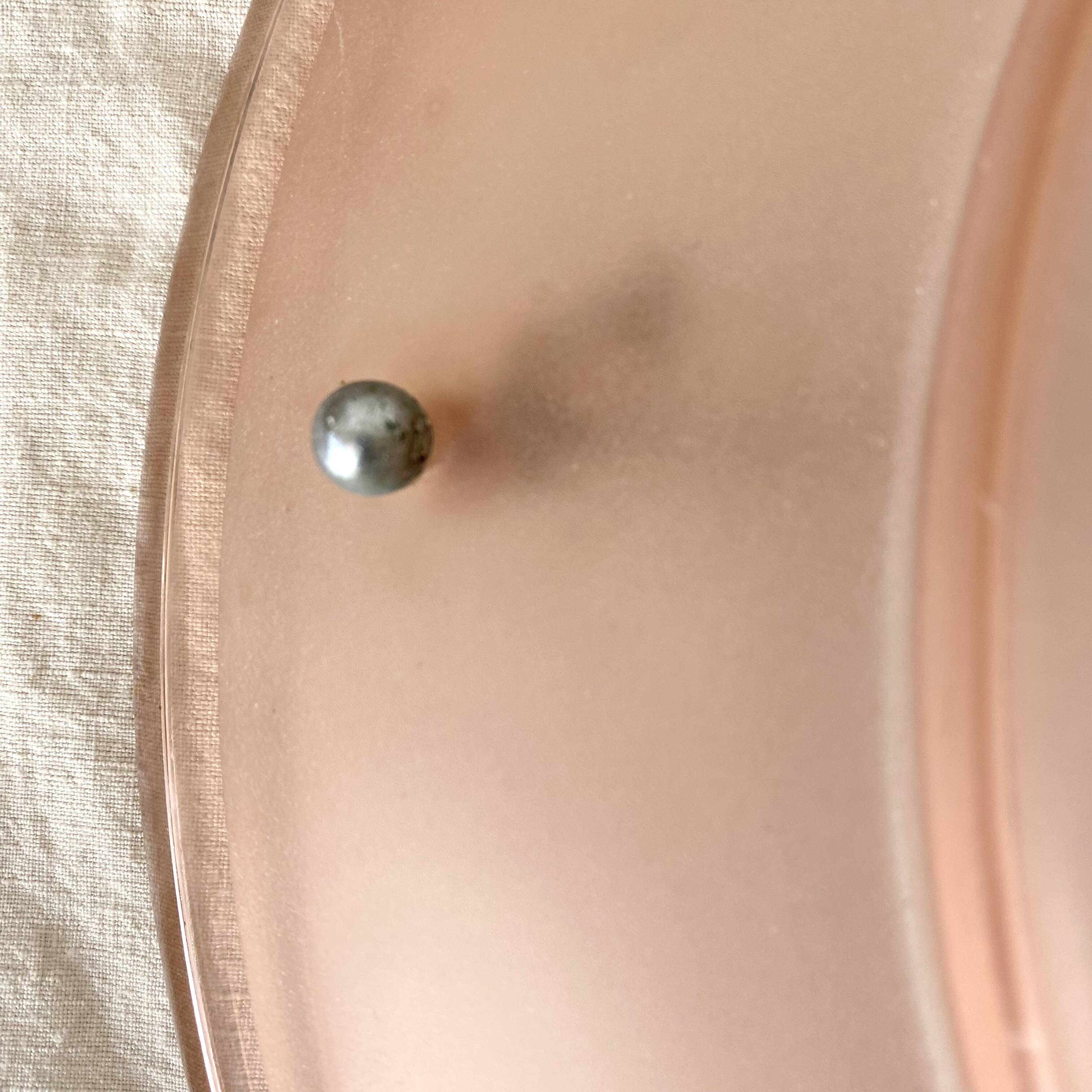 Art Deco pink glass basin pendant light