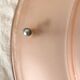 Art Deco pink glass basin pendant light