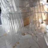 Set of 6 Starck Louis Ghost chairs by Kartell