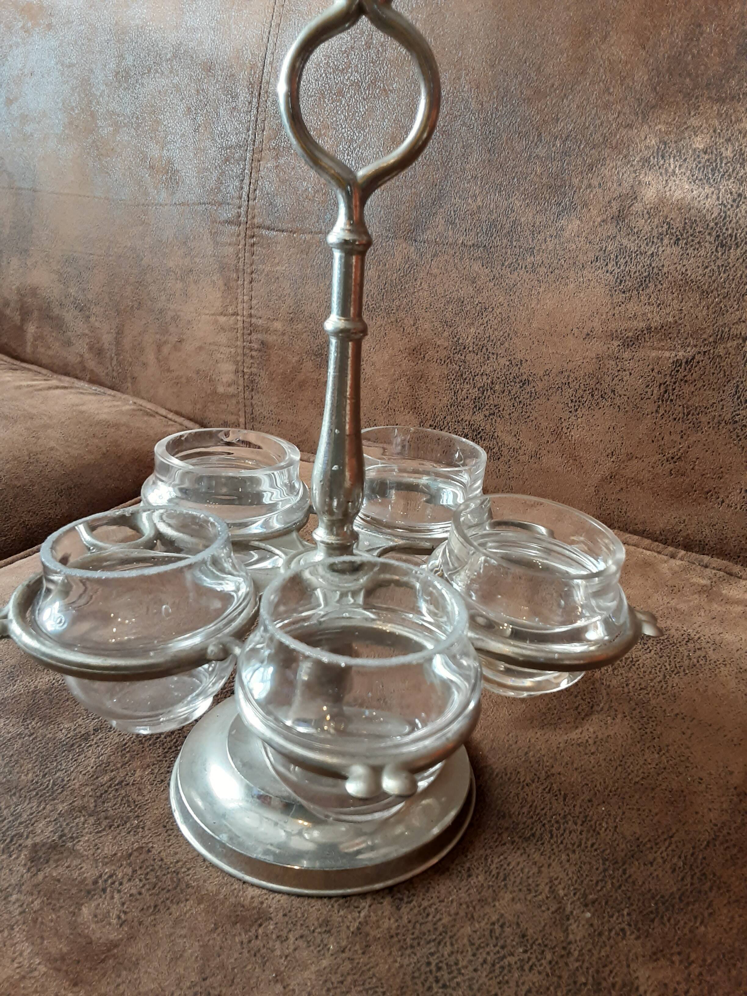 Glass tealight holder