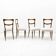 Attributed to Paolo Buffa Mid-Century Modern Dinning Chairs, 1950s, Set of