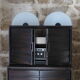 Solid two-door iroko bar furniture