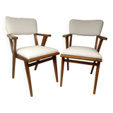 Set of 2 50s style chairs refurbished