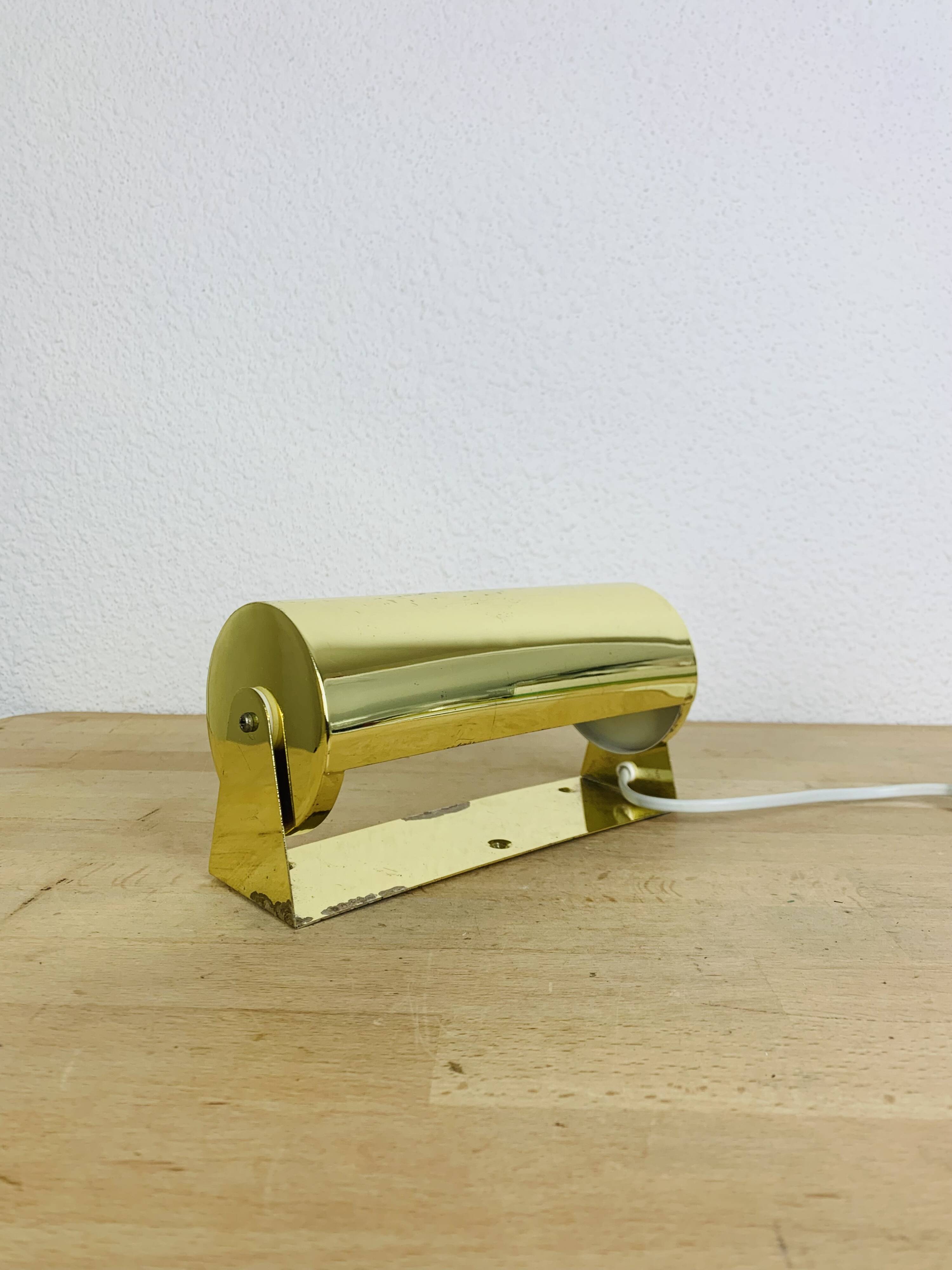 Ikea V413 vintage roller wall lamp, gold metal