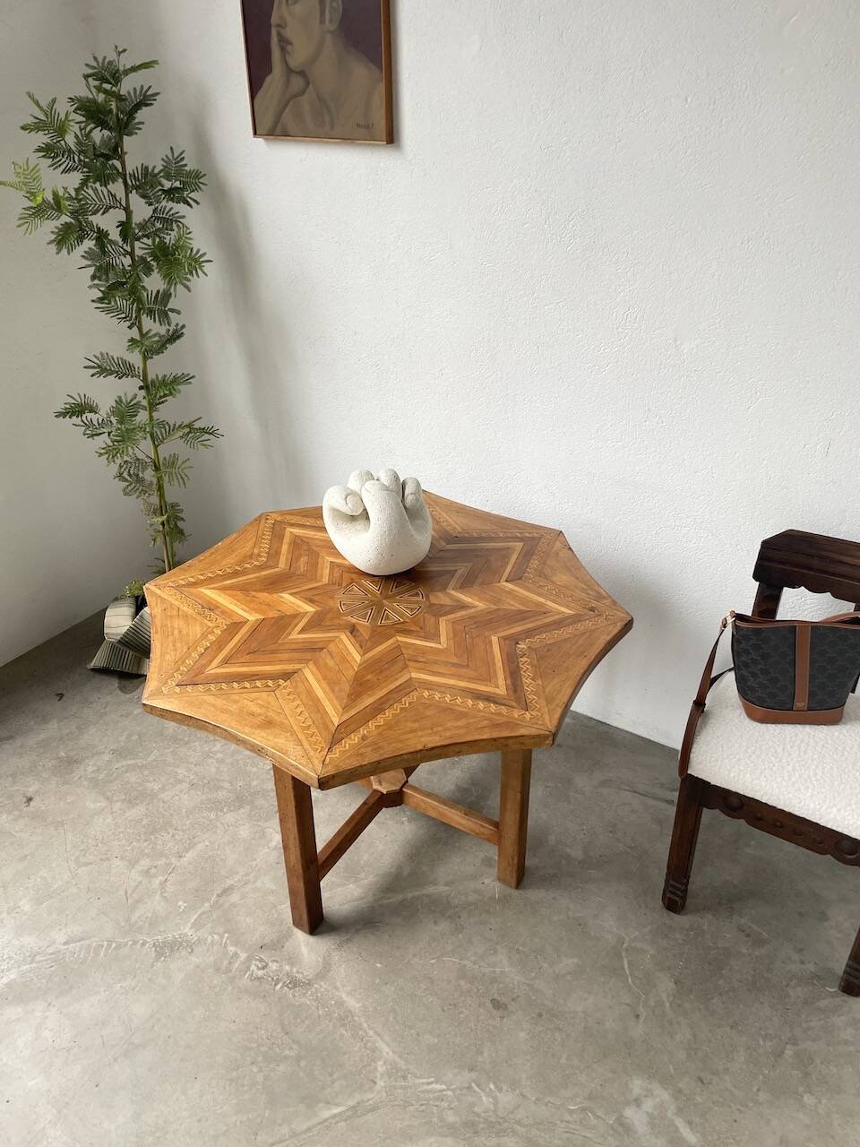 19th century inlaid side table