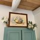 Watercolor in its wooden frame