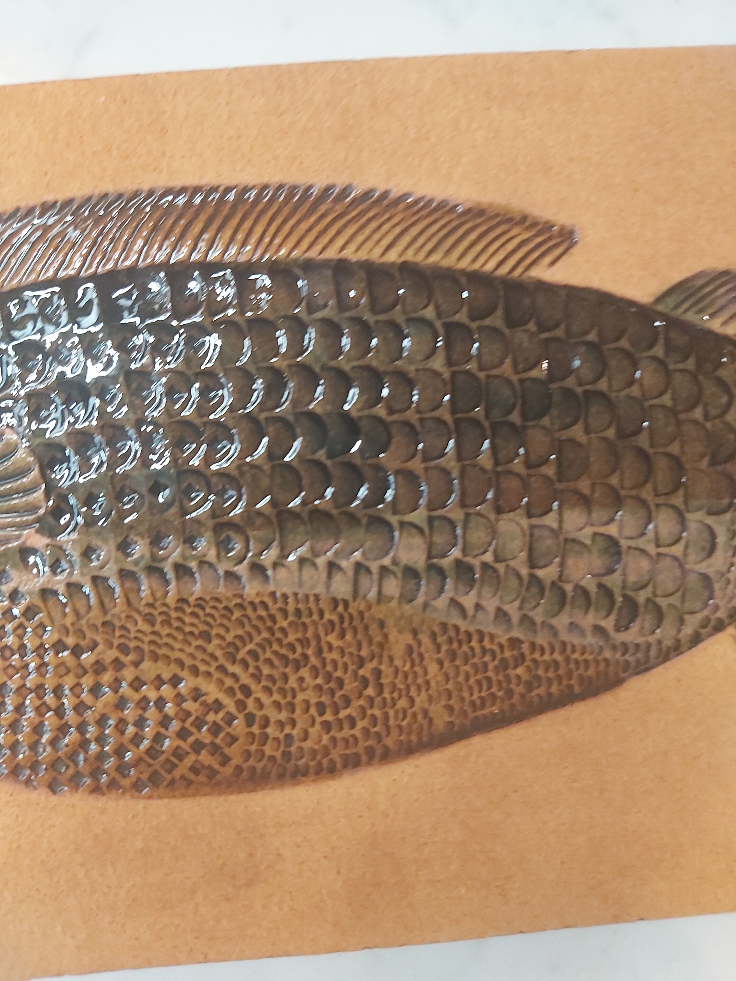 Ceramic fish dish signed R. Capron