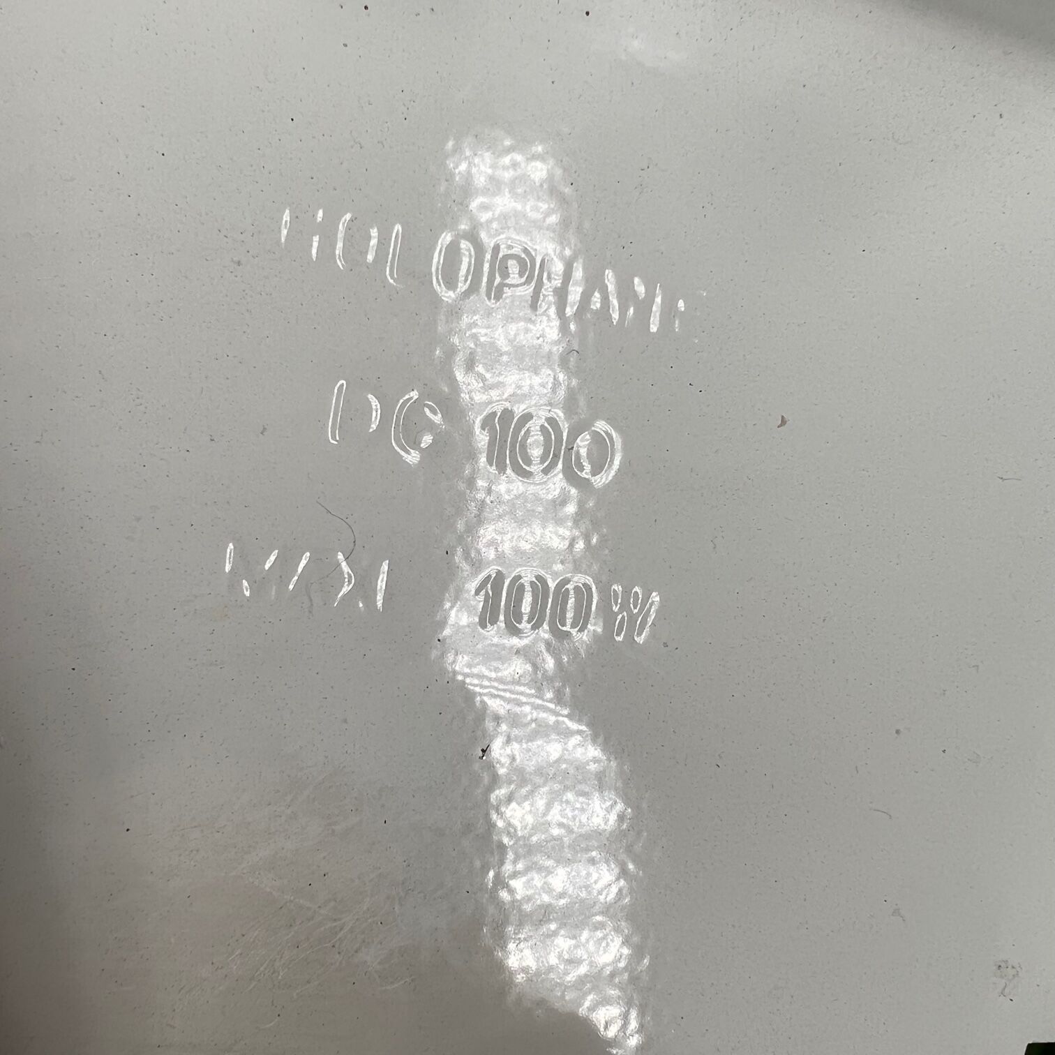 Vintage holophane ceiling lamp