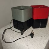 Pair of designer plastic lamps from the 70s