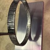 Steel and glass console